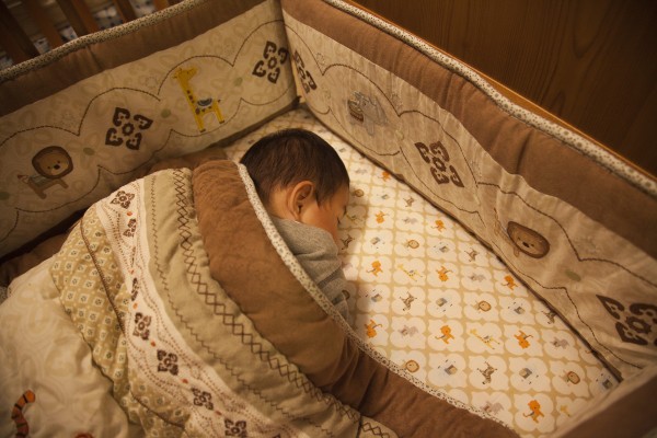 2010.12.12 - Sleeping in the Crib