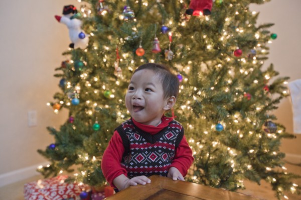 2010.12.25 - In front of the Christmas Tree