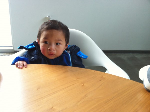 2010.12.28 - Sitting short at the table