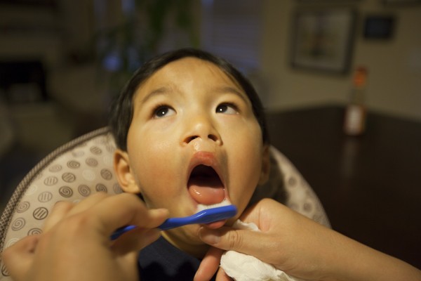 2011.7.13 - Brushing lower teeth