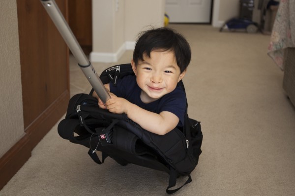 2011.7.14 - Riding around in new bag