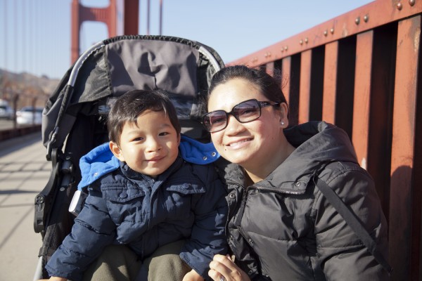 2011.9.17 - On the Golden Gate Bridge with Mommy