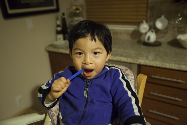 2012.2.16 - Still Brushing Teeth