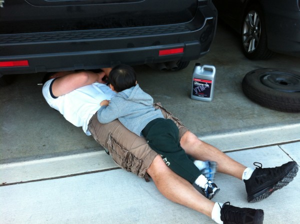2012.3.3 - Working on Car