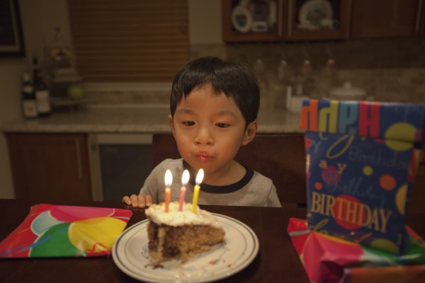 2012.10.11 - Blowing Out Candles